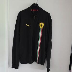 Puma Black Jacket with Ferrari Logo